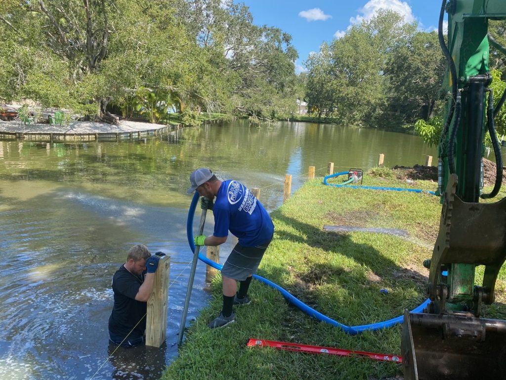 New Wood Bulkhead Installation-1-min New Wood Bulkhead Installation