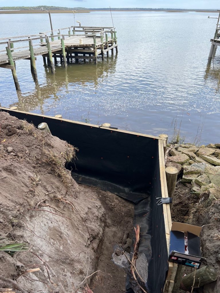 New Wood Bulkhead Installation-8-min New Wood Bulkhead Installation